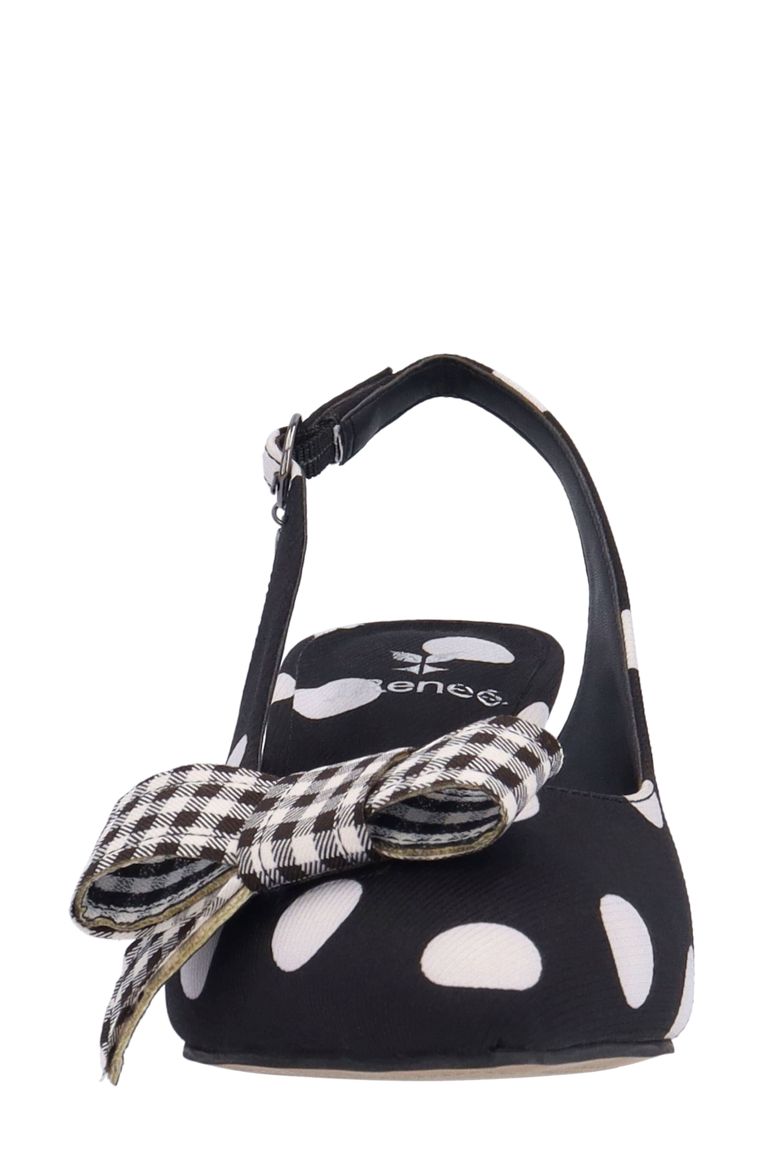 J. Reneé Taylin Slingback Pump, Alternate, color, Black/ White