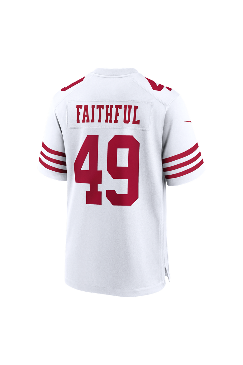 Men's Nike The Faithful White San Francisco 49ers 80th Anniversary Game Jersey, Alternate, color, White