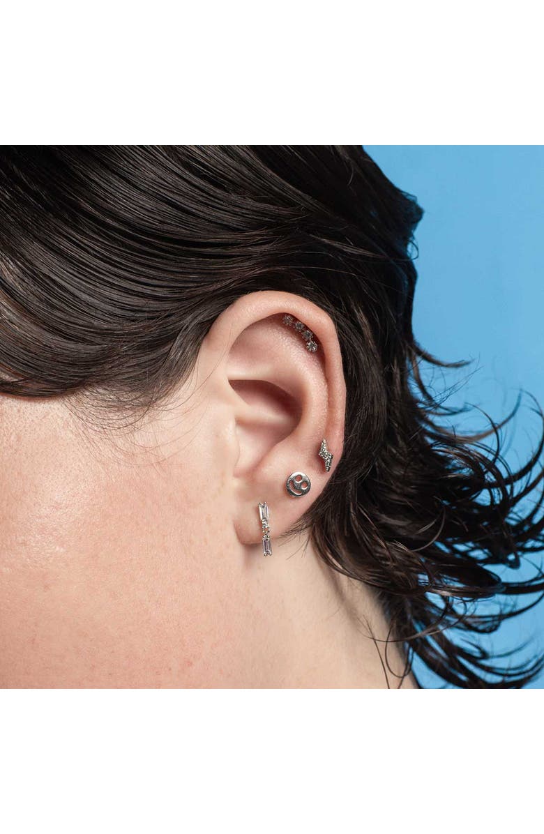 Outofoffice Double Pave Gold Earring, Alternate, color, Gold