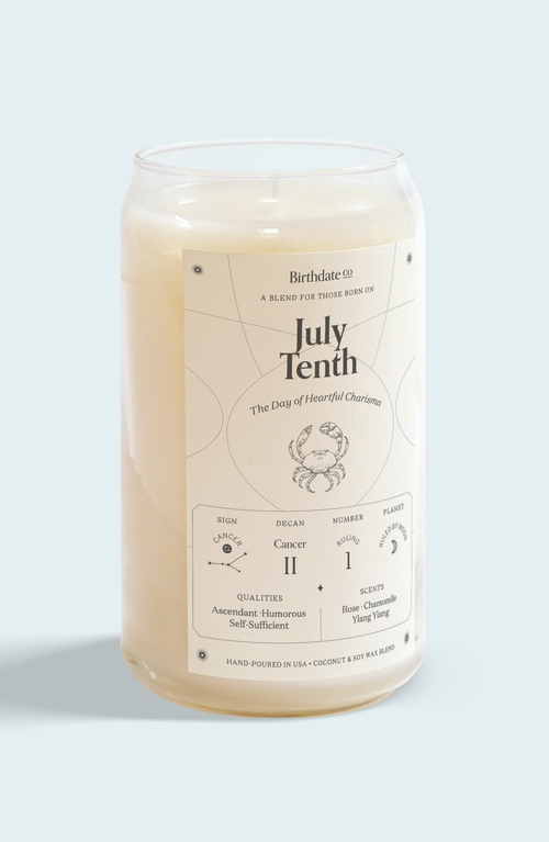 Shop Birthdate Co. The July Birthday Candle In July 10th