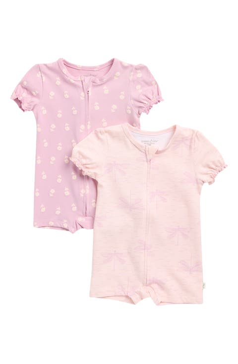 Assorted 2-Pack Be Free Zip-Up One-Piece Pajamas (Baby)