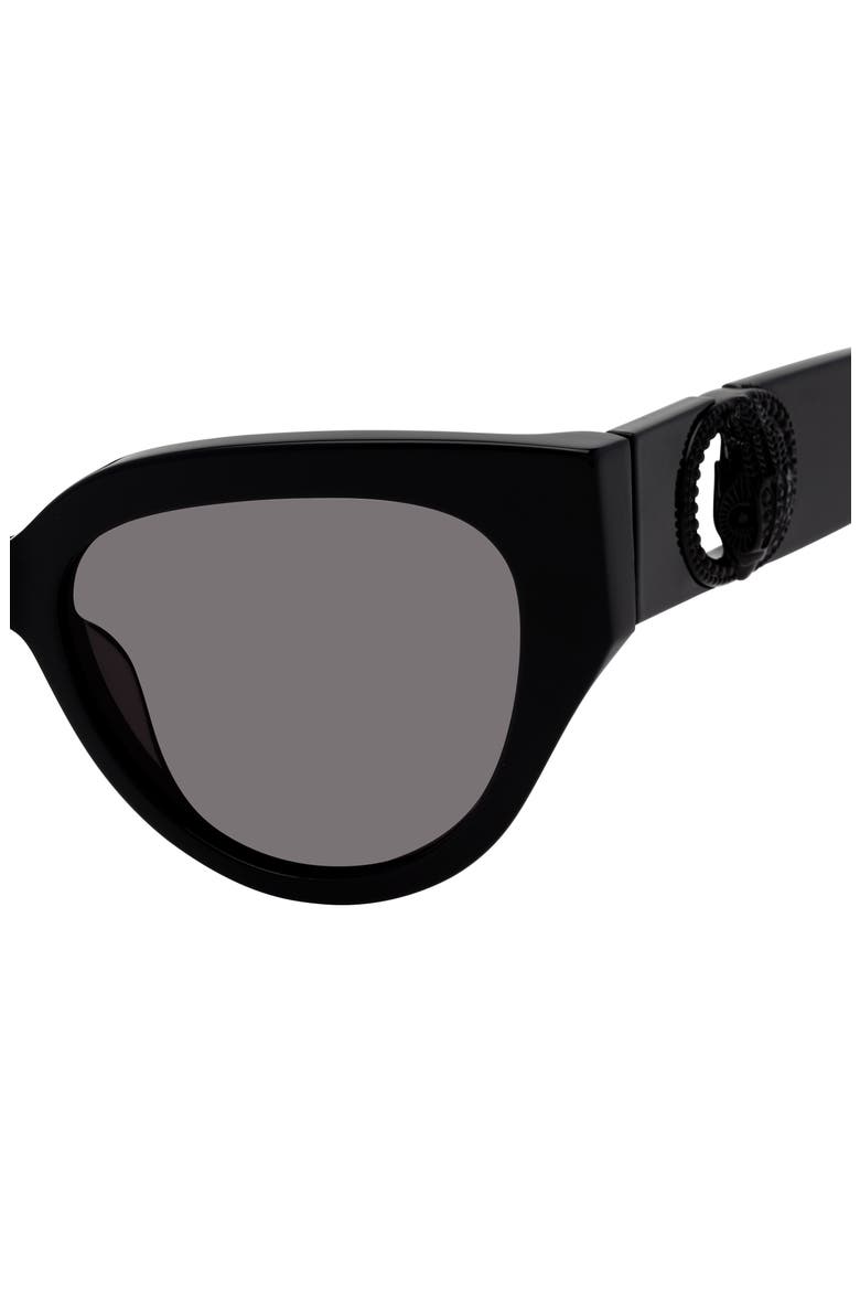 54mm Cat Eye Sunglasses, Alternate, color, BLACK/ SMOKE