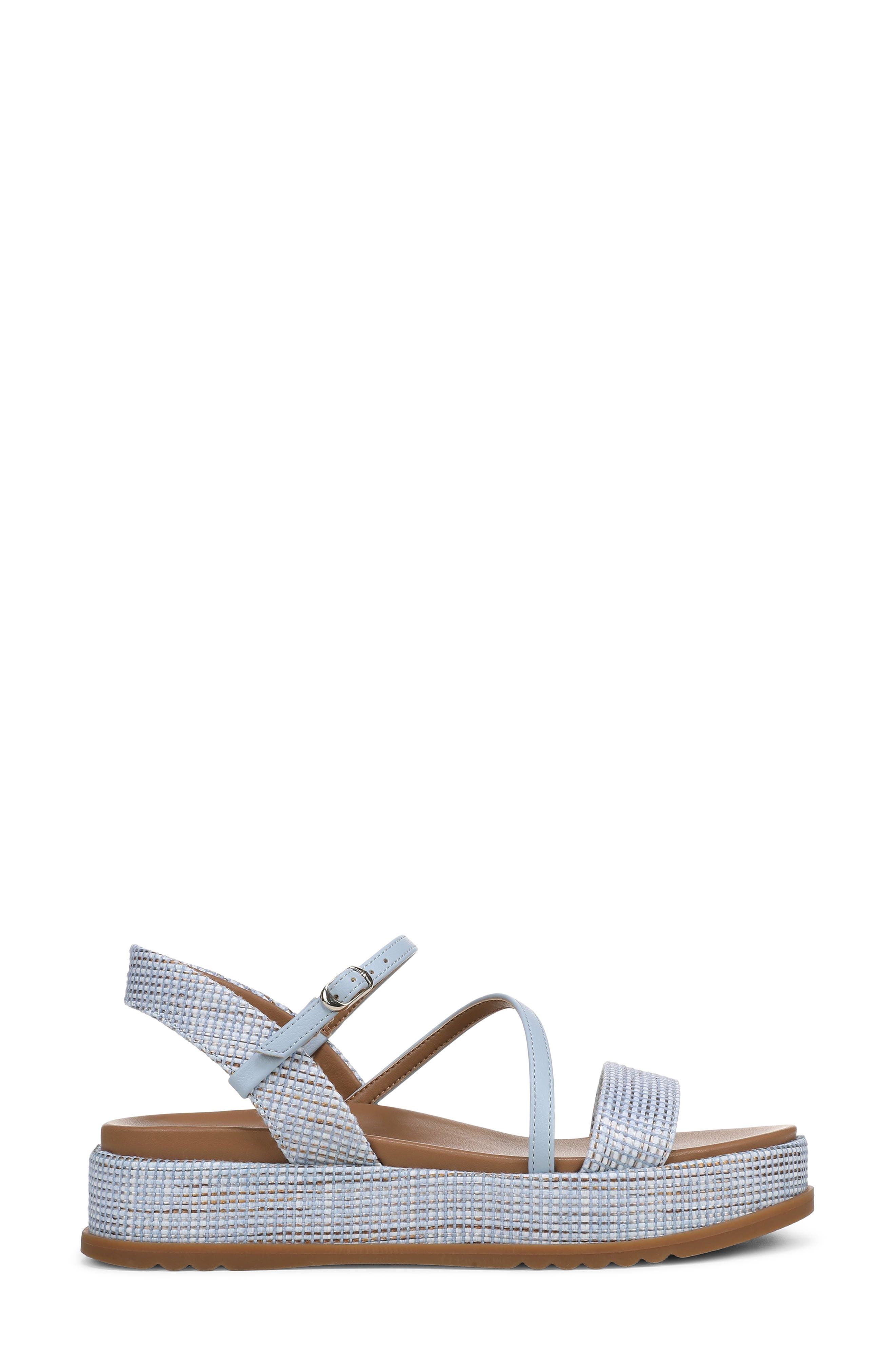Zayda Platform Sandal, Alternate, color, ICE BLUE