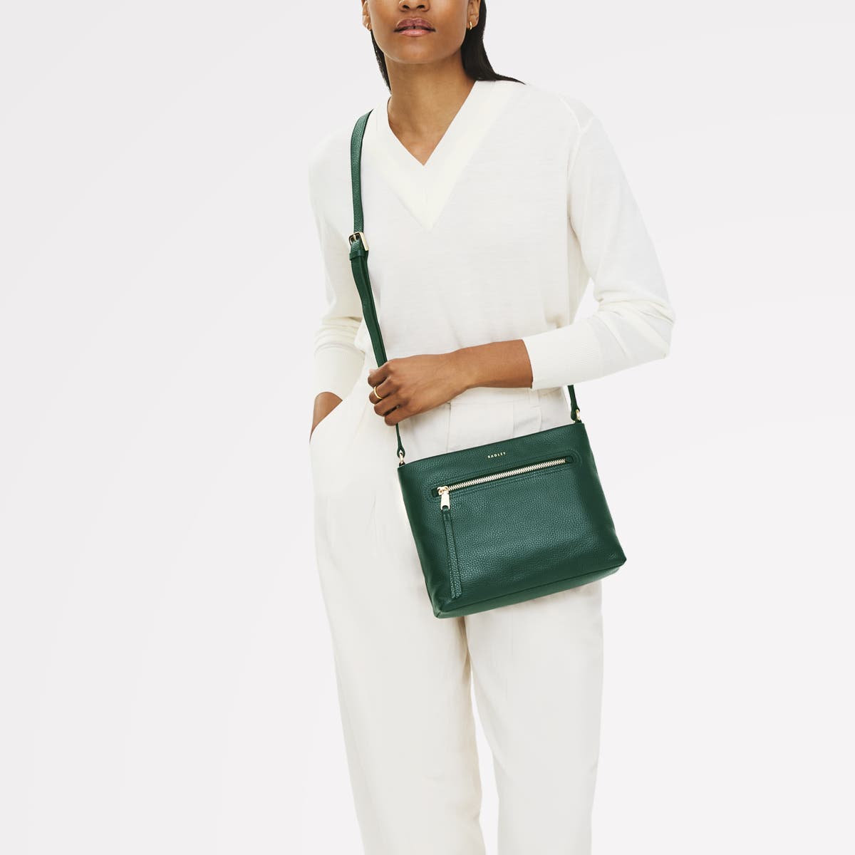 Radley Pickwick Small Ziptop Crossbody Bag, Alternate, color, Cedar