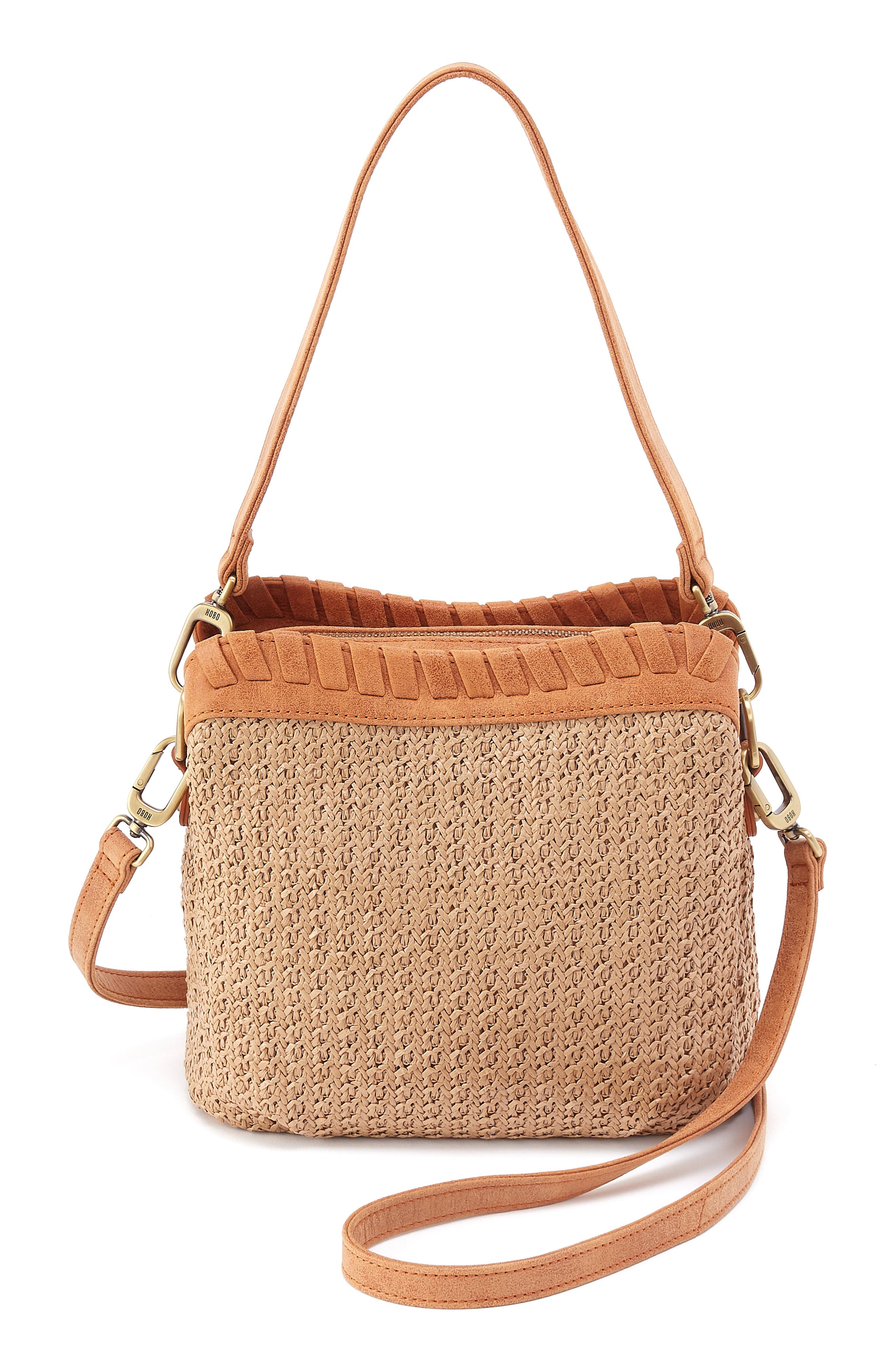 HOBO Starr Convertible Straw Shoulder Bag, Main, color, Meadow Woven Straw