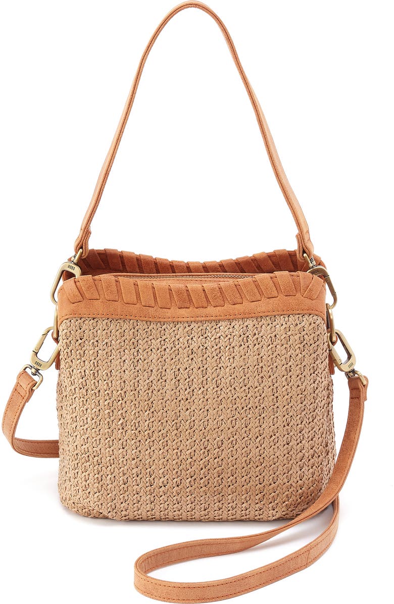HOBO Starr Convertible Straw Shoulder Bag, Main, color, Meadow Woven Straw