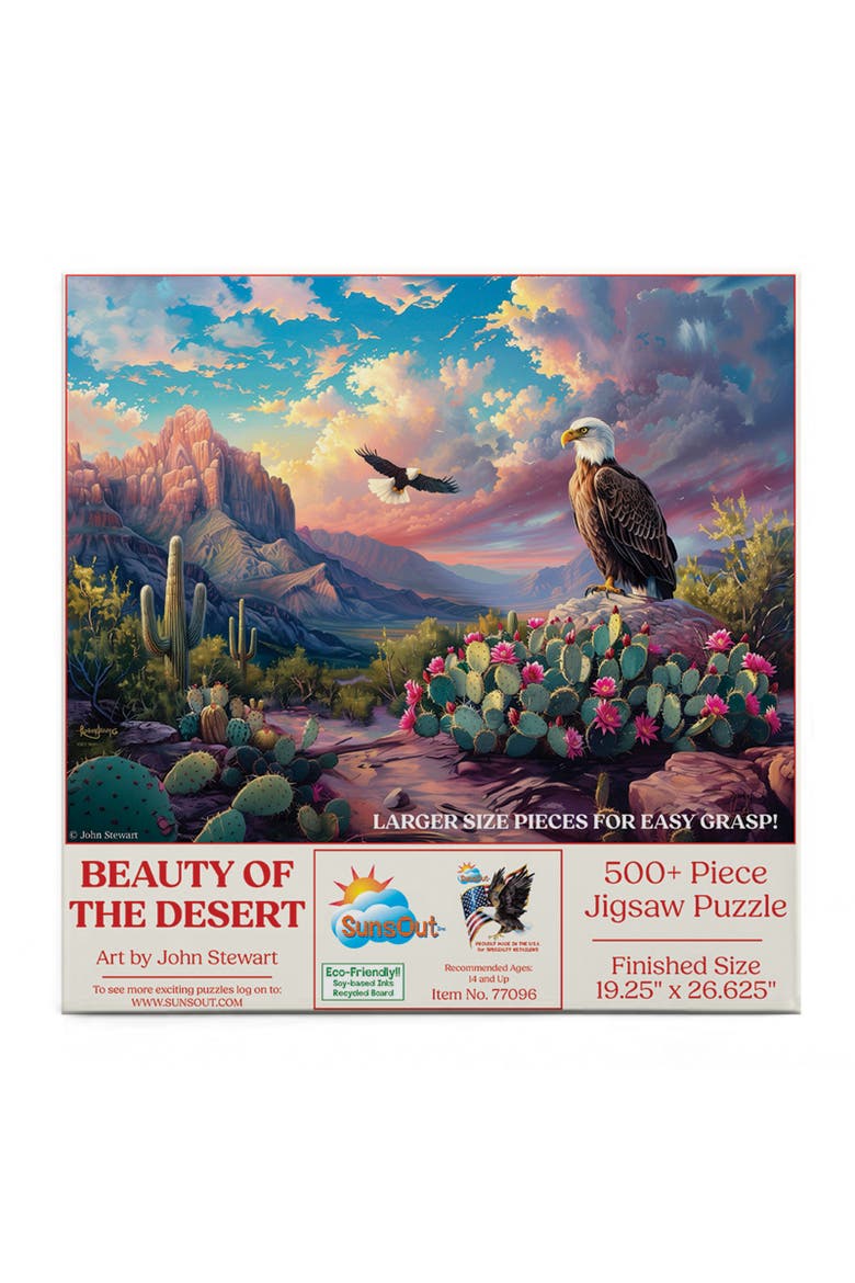 Beauty of the Desert 500 piece Jigsaw Puzzle for Adults Large Pieces, Alternate, color, Multicolor