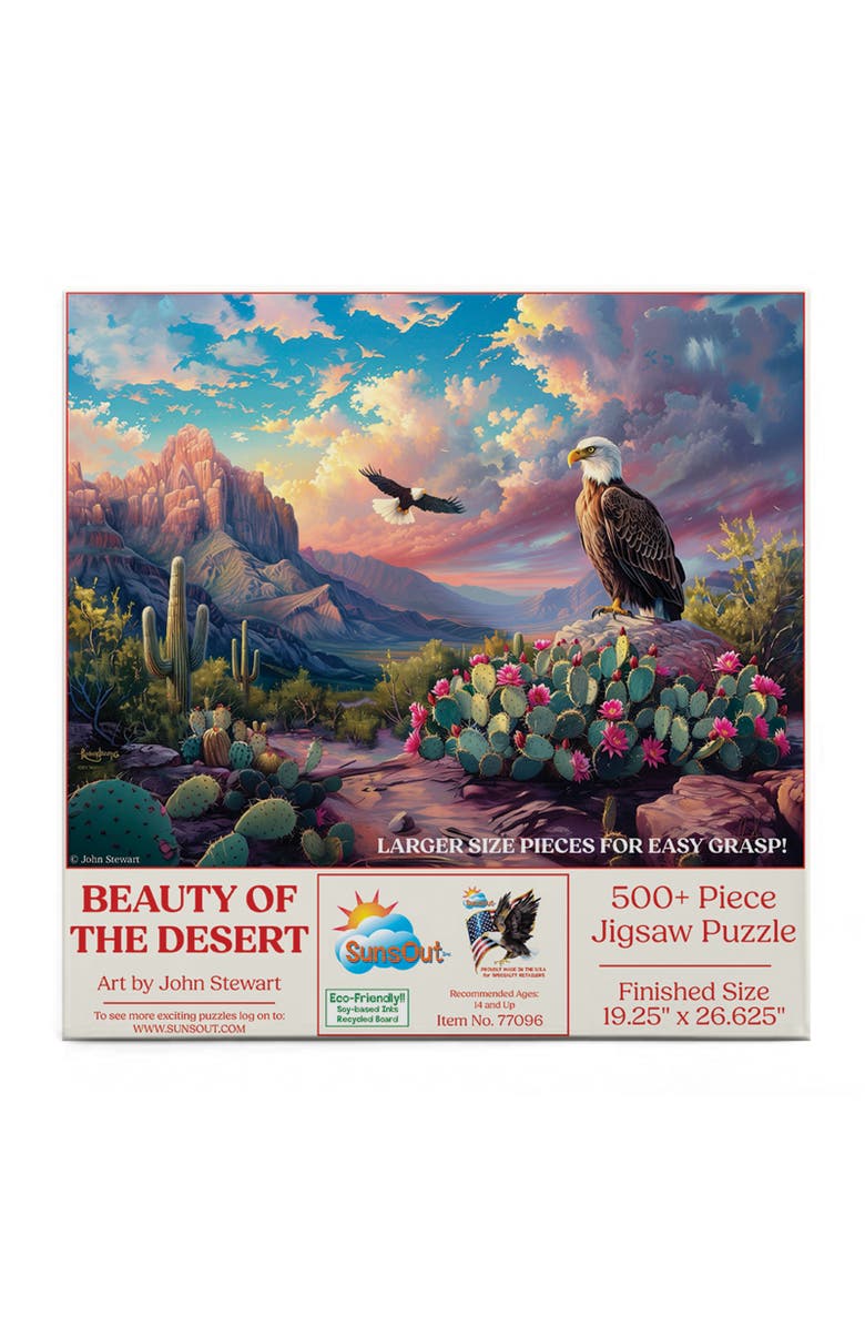 Sunsout Beauty of the Desert 500 piece Jigsaw Puzzle for Adults Large Pieces, Alternate, color, Multicolor