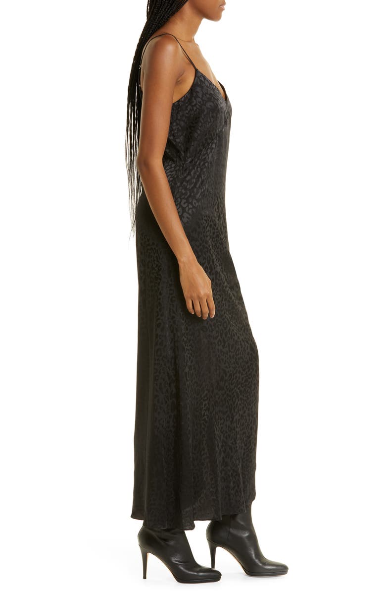 The Range Cinched Leopard Print Satin Slipdress, Alternate, color, 