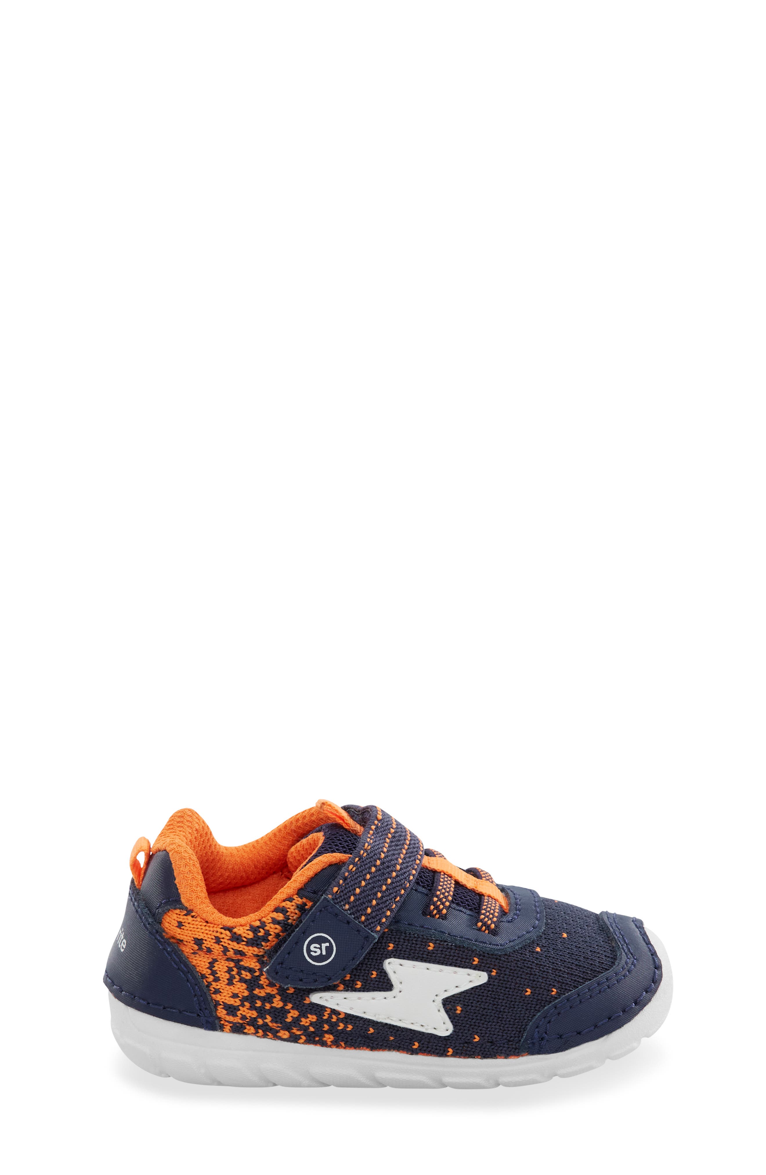Stride Rite Soft Motion Zips Runner Sneaker, Alternate, color, Navy/ Orange