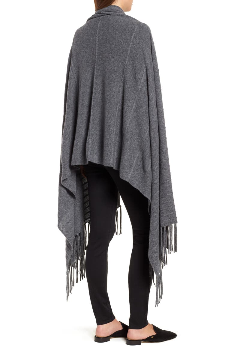 Cashmere Wrap, Alternate, color, GREY DARK HEATHER