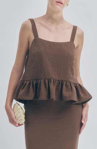 Brandy Peplum Top