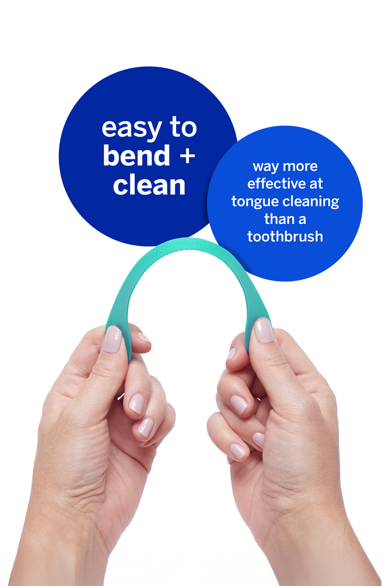 Supersmile Ripple Edge Tongue Cleaner Trio, Alternate, color, White