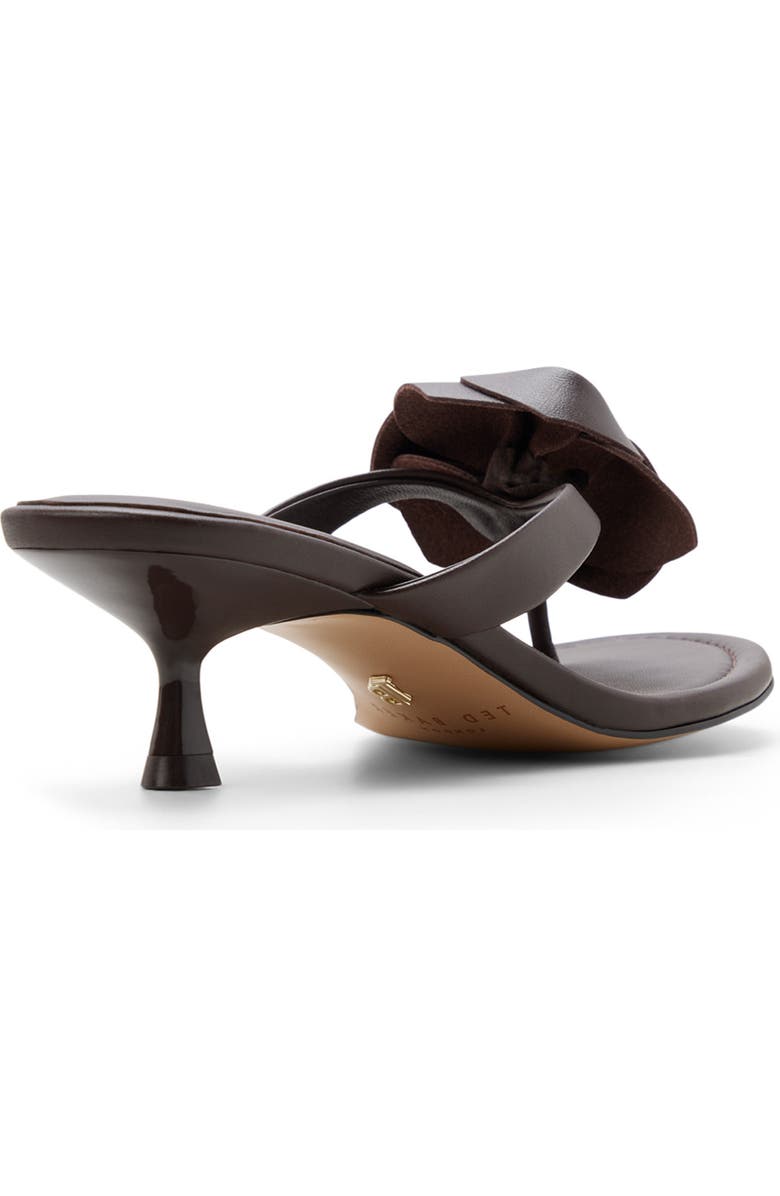 Ted Baker London Birdie Floral Sandal, Alternate, color, Dark Brown