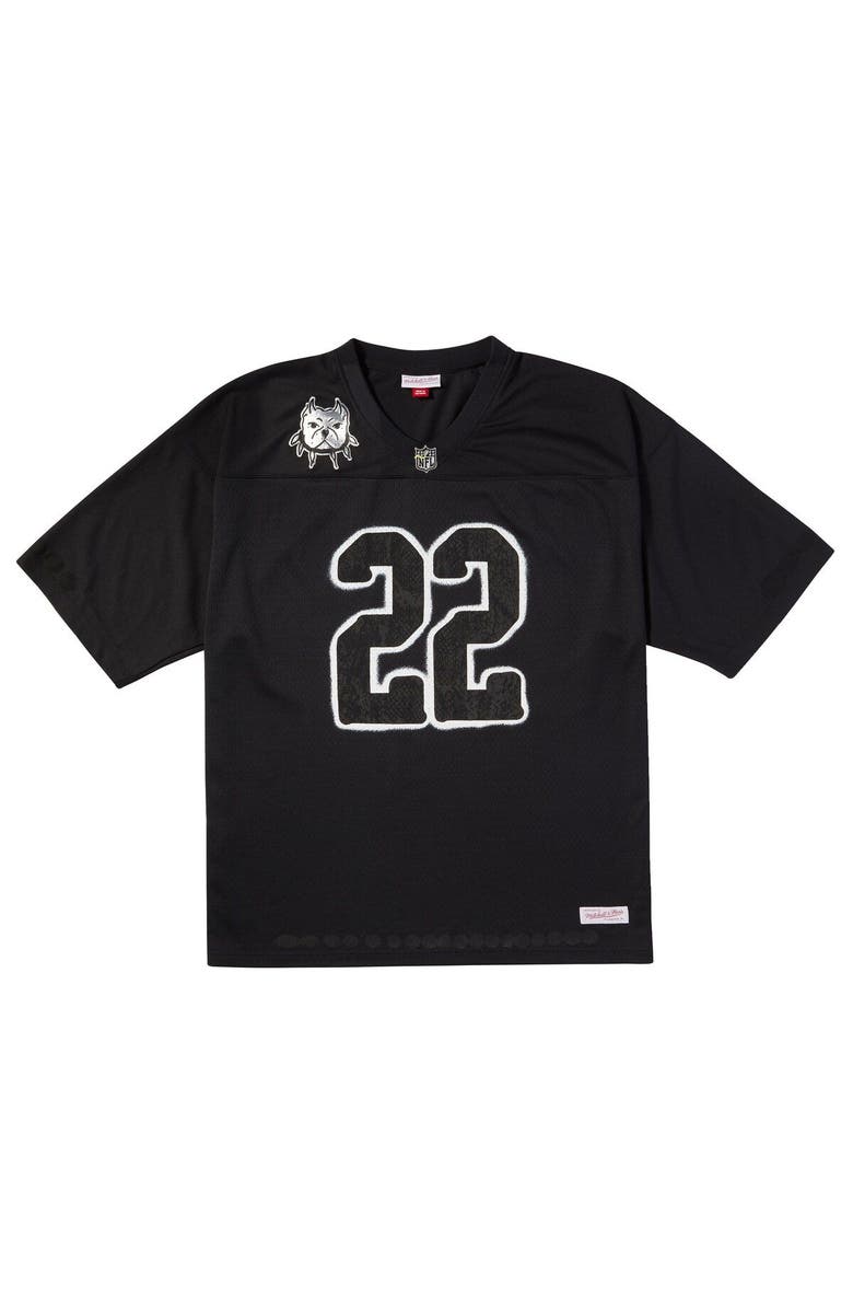 Mitchell & Ness Men's Mitchell & Ness Black ÑFL Por La Cultura x CHITO Limited Edition Jersey, Alternate, color, 