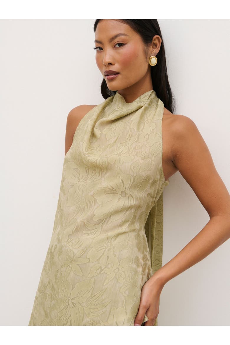 Inca Asymmetric Cowl Neck Top, Alternate, color, Olive Floral