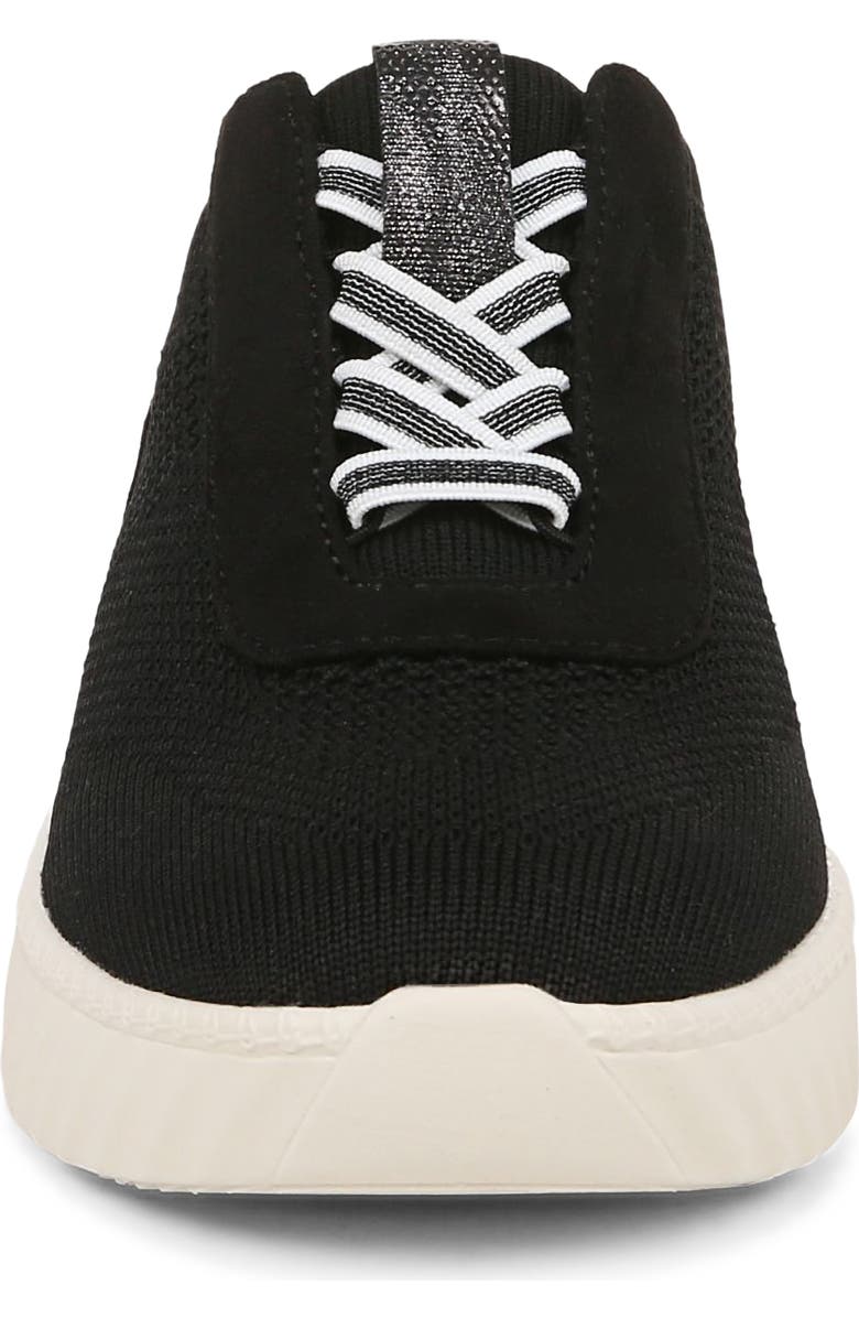 LifeStride Wanderer Wedge Sneaker, Alternate, color, Black Engineered Knit