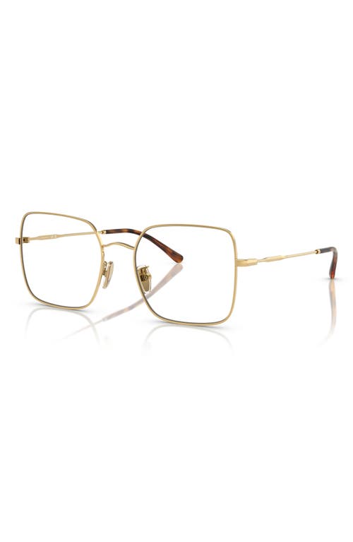 Vogue 54mm Square Optical Glasses In Gold