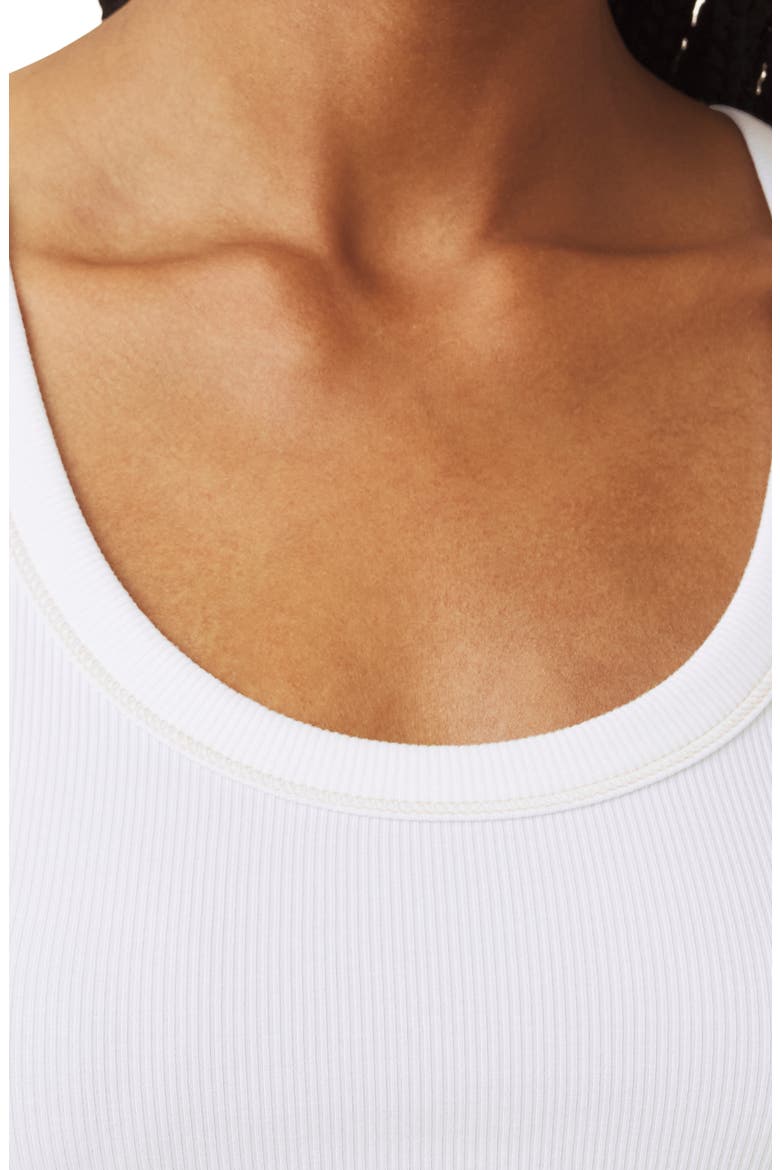 Roma Cotton Blend Tank, Alternate, color, WHITE