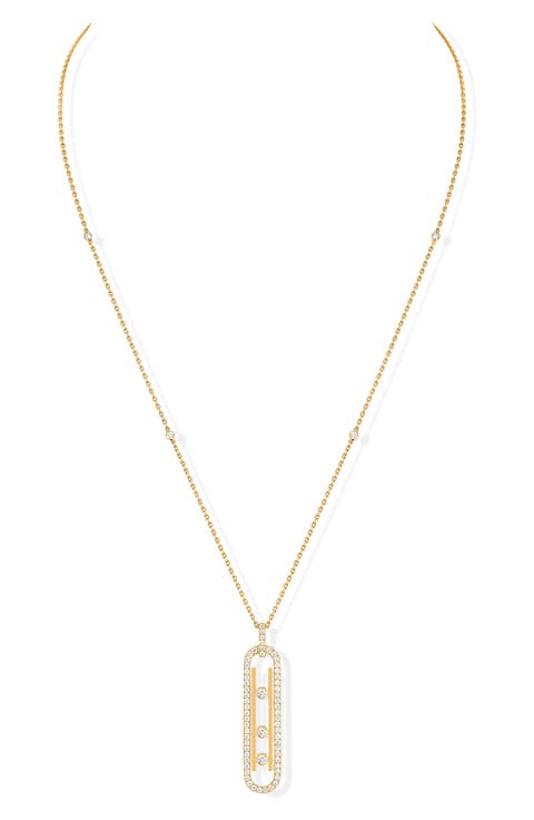 Baby Move Pavé Diamond Pendant Necklace