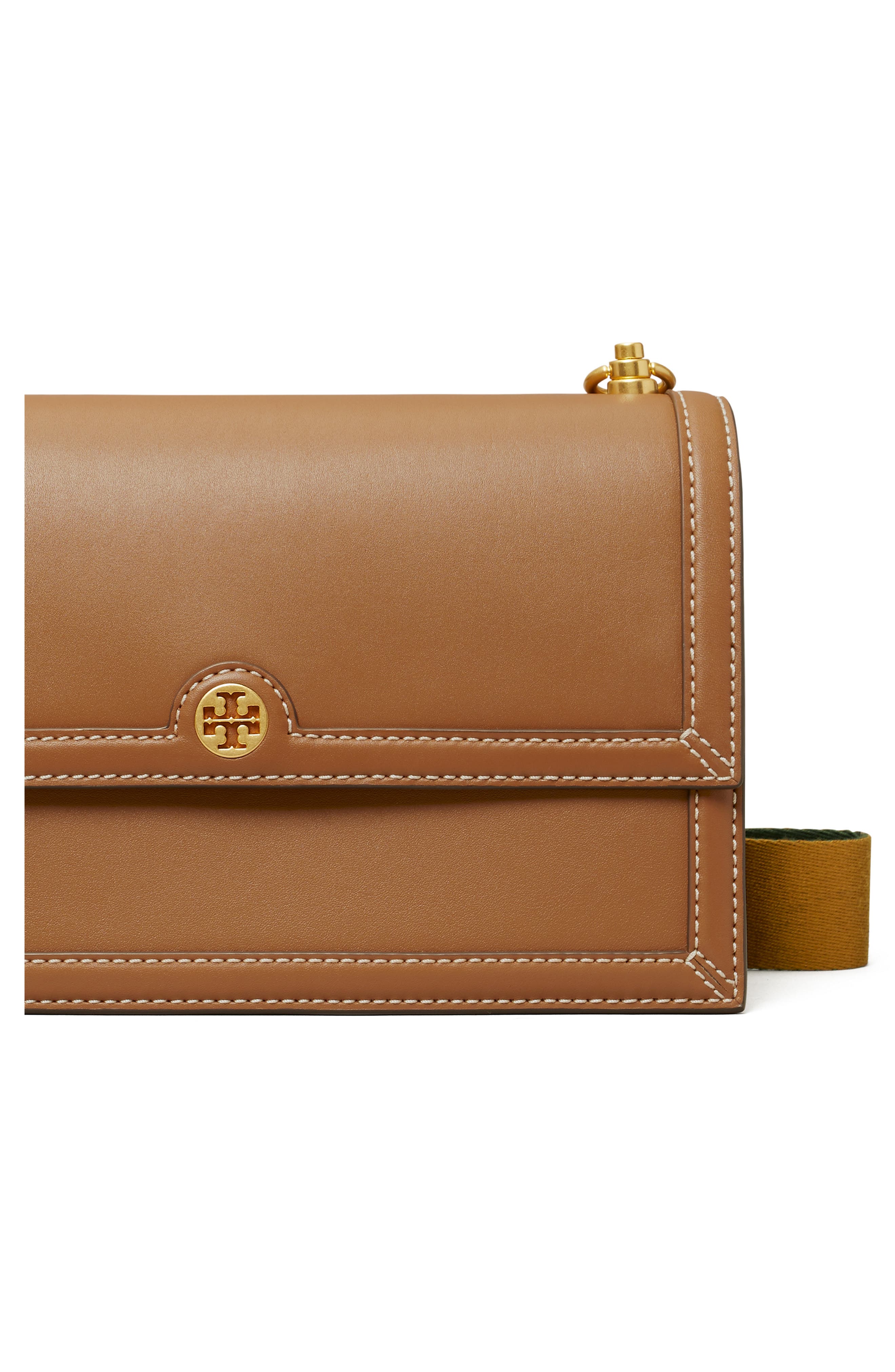 Tory Burch T Monogram Leather Shoulder Bag, Alternate, color, 