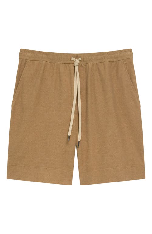 Theory Cotton Terry Cloth Drawstring Shorts