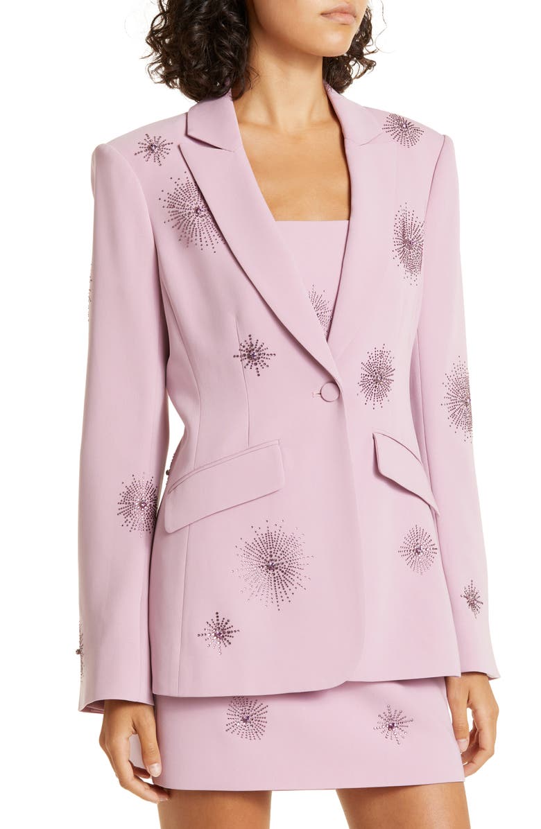 Cinq à Sept Beaded Starburst Blazer, Alternate, color, 