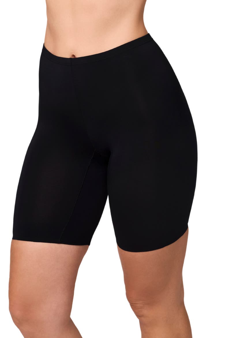Body Bliss Biker Shorts, Main, color, BLACK