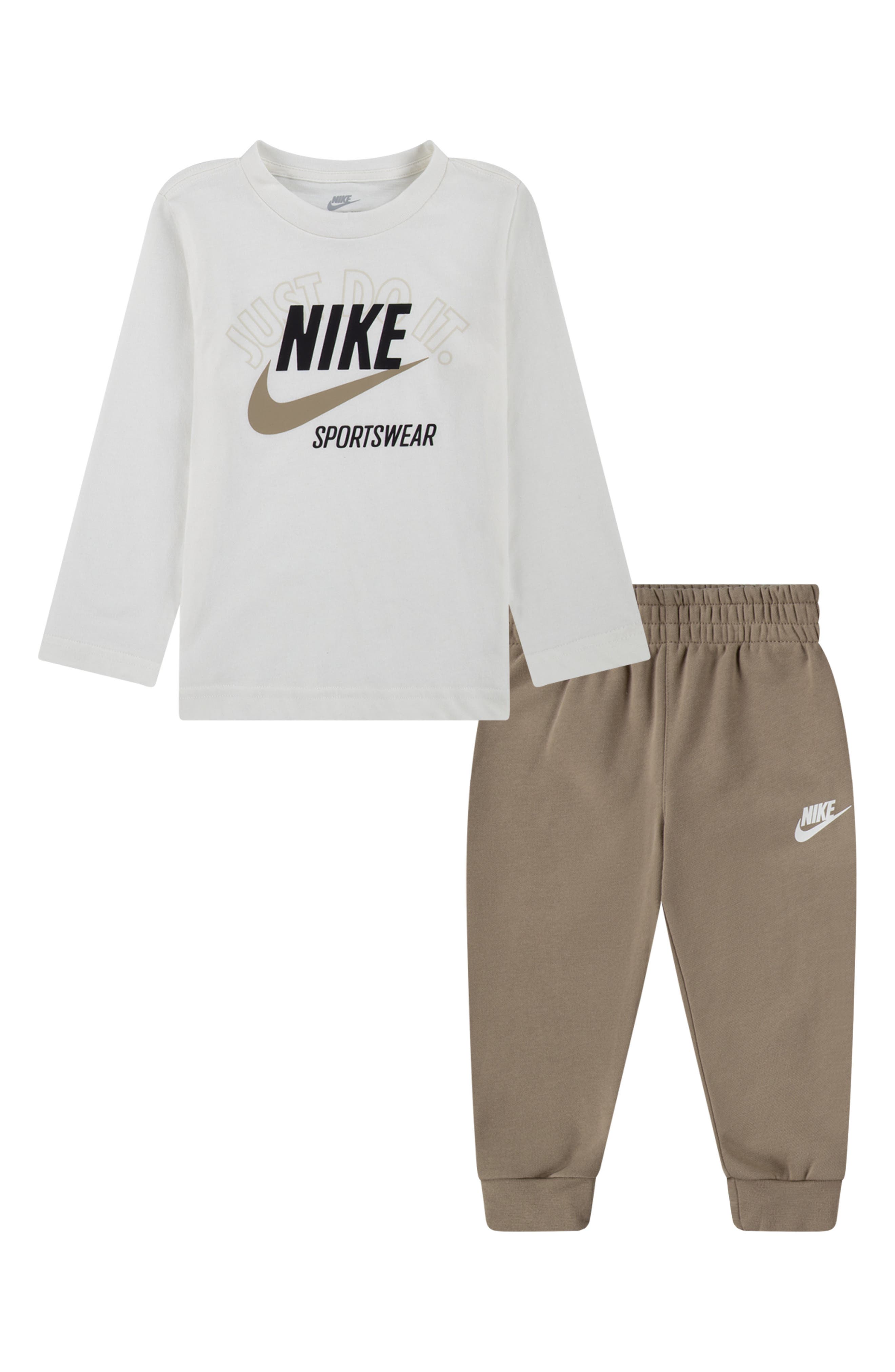 Nike Kids' Retro Just Do It Long Sleeve T-Shirt & Joggers Set