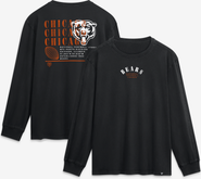 FANATICS Men's Fanatics Black Chicago Bears Relaxed Fullback Drive Long Sleeve Fashion Top