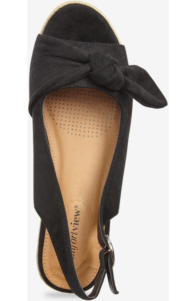 Comfortview The Zanea Espadrille, Alternate, color, Black