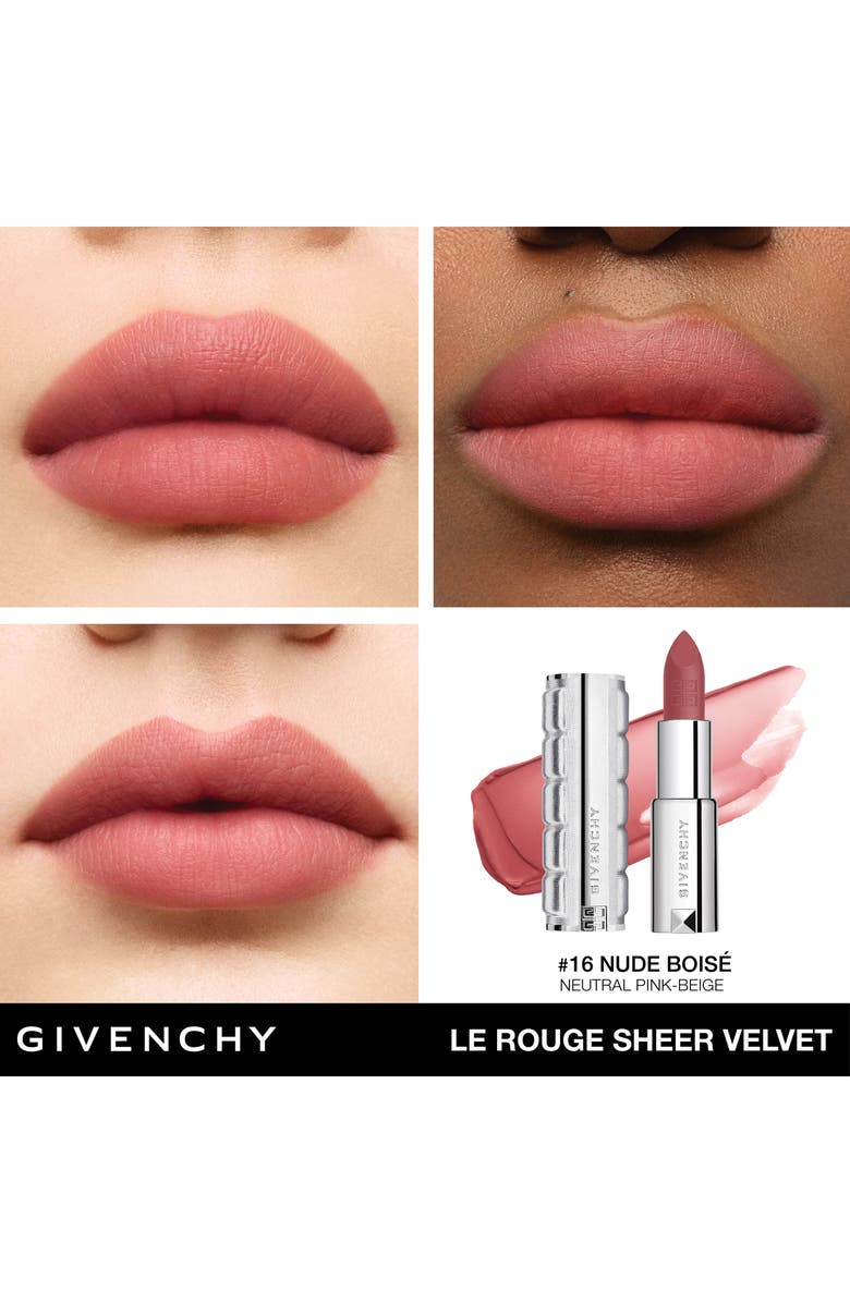 Givenchy Le Rouge Sheer Velvet Matte Lipstick, Alternate, color,