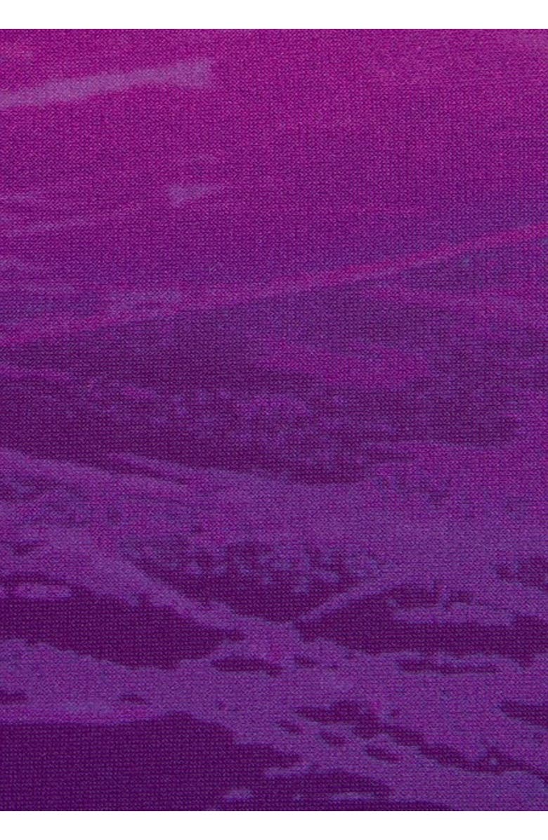 LASCANA Women's Printed Mid Rise Bikini Bottom, Alternate, color, Black & Pink