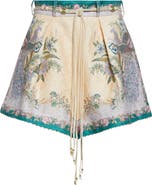 Zimmermann Indra Tuck Linen Shorts