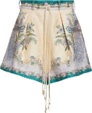 Zimmermann Indra Tuck Linen Shorts