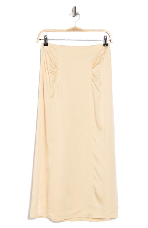 Hugo Boss High-waisted A-line Skirt With Gathered Details In Neutral