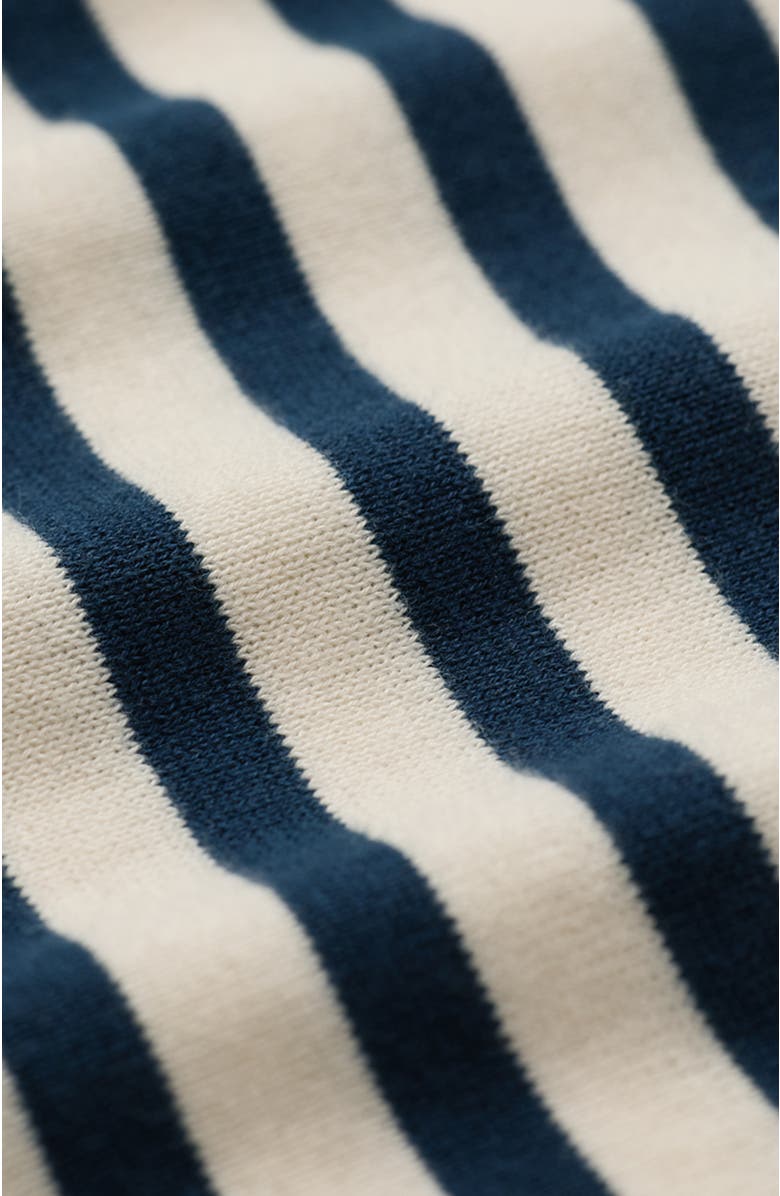 Pact Organic Cotton Classic Fine Knit Wide Neck Sweater, Alternate, color, Navy Laguna Stripe