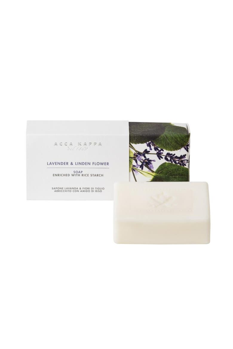 Lavender & Linden Flower Soap, Main, color, White