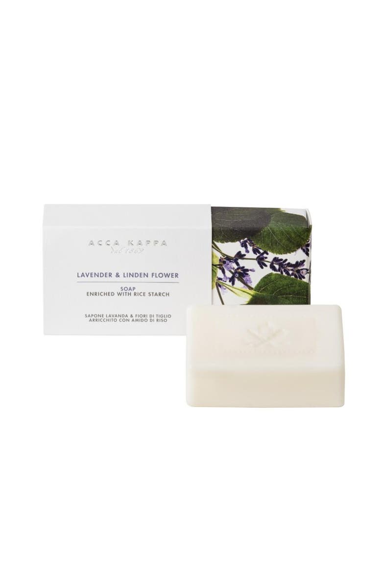 ACCA KAPPA Lavender & Linden Flower Soap, Main, color, White