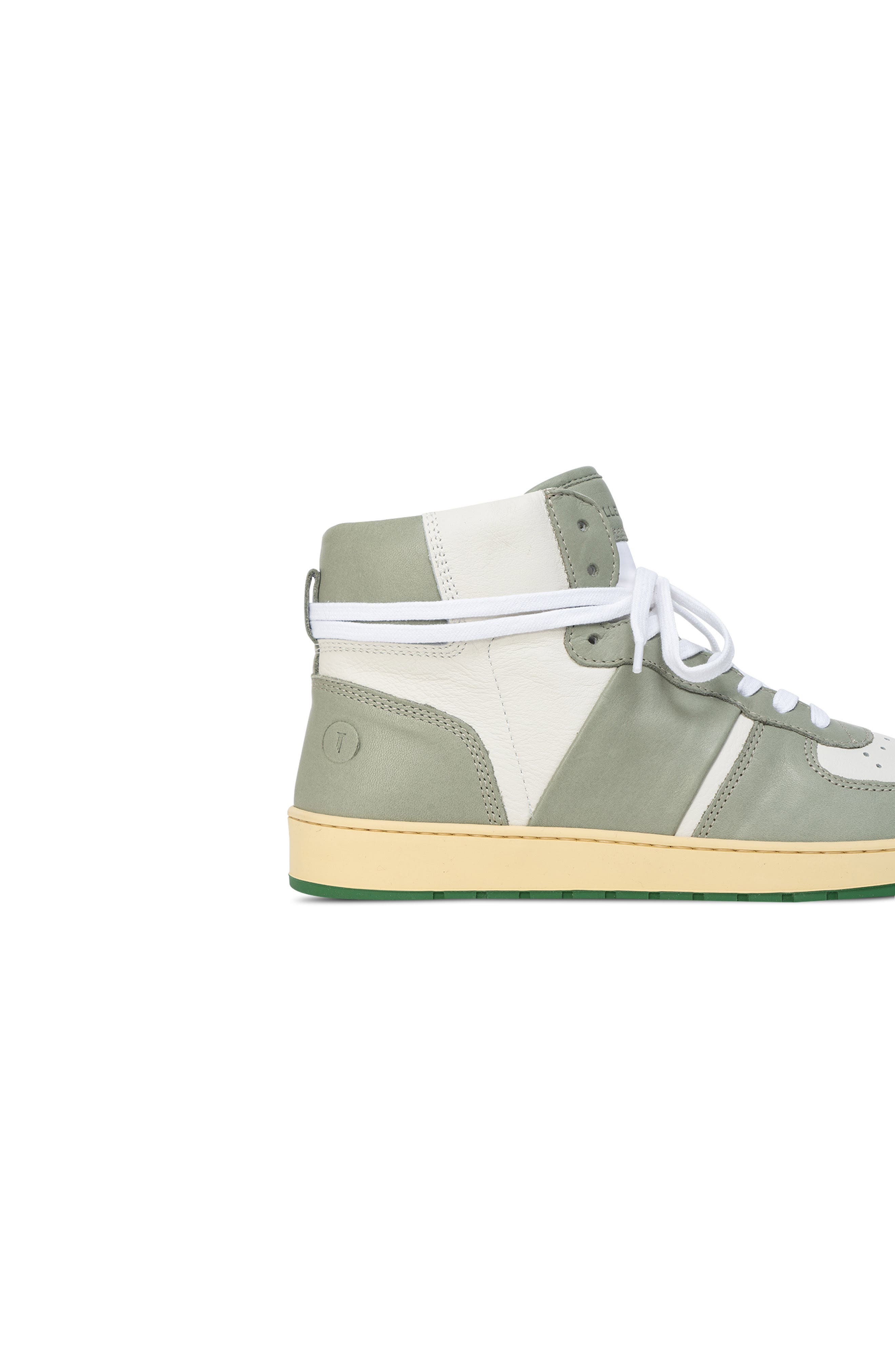 Collegium Pillar Destroyer High Top Sneaker, Alternate, color, White/ Sage