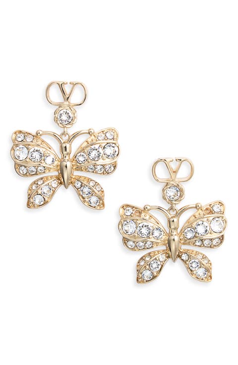 VLogo Butterfly Stud Earrings