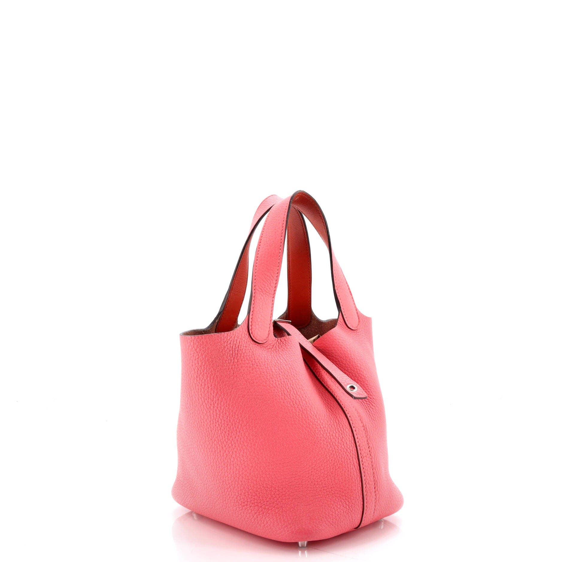 Pre-Owned Hermes Eclat Picotin Lock Bag Clemence PM, Alternate, color, Rose Azalee