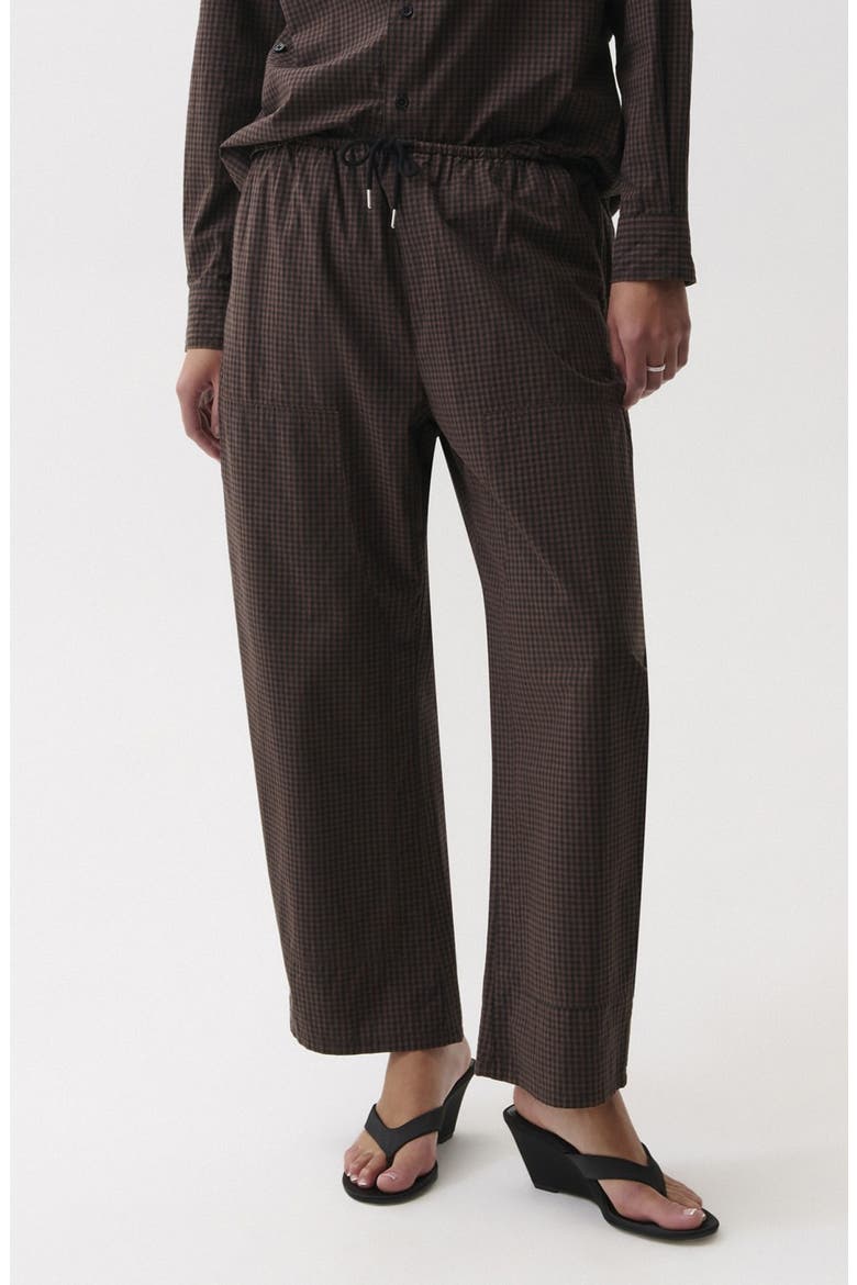Theo Cotton Drawstring Pants, Main, color, HOT TODDY