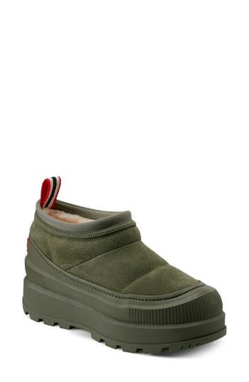 Hunter Askern Waterproof Suede Platform Bootie