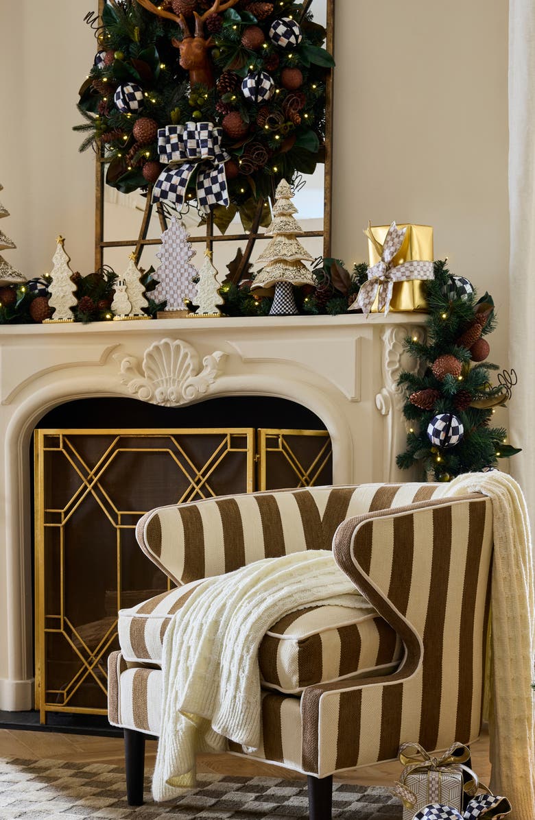 MACKENZIE CHILDS Farmhouse Illuminated Garland, Alternate, color, Green