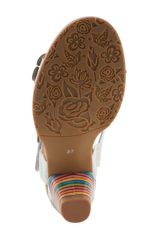 L'artiste By Spring Step Bluesky Sandal In White Multi