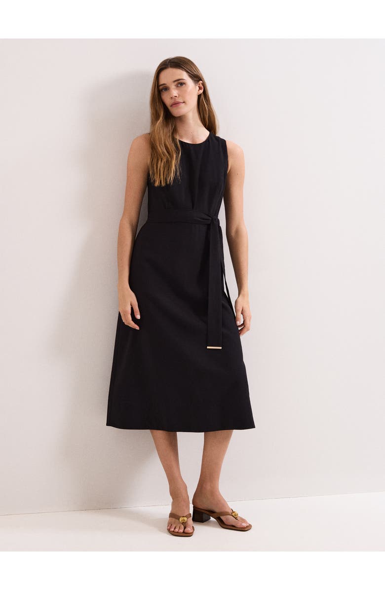 Phase Eight Marta Midi Dress, Main, color, Black