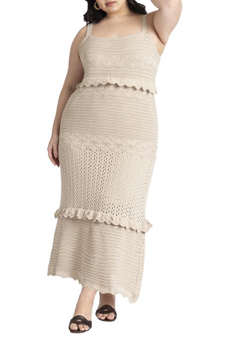Crochet Maxi Dress (Plus)