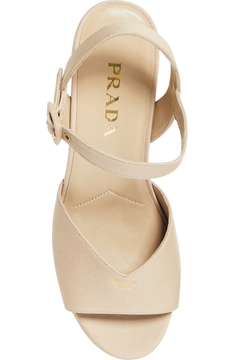 Prada Block Heel Sandal, Alternate, color, Khaki