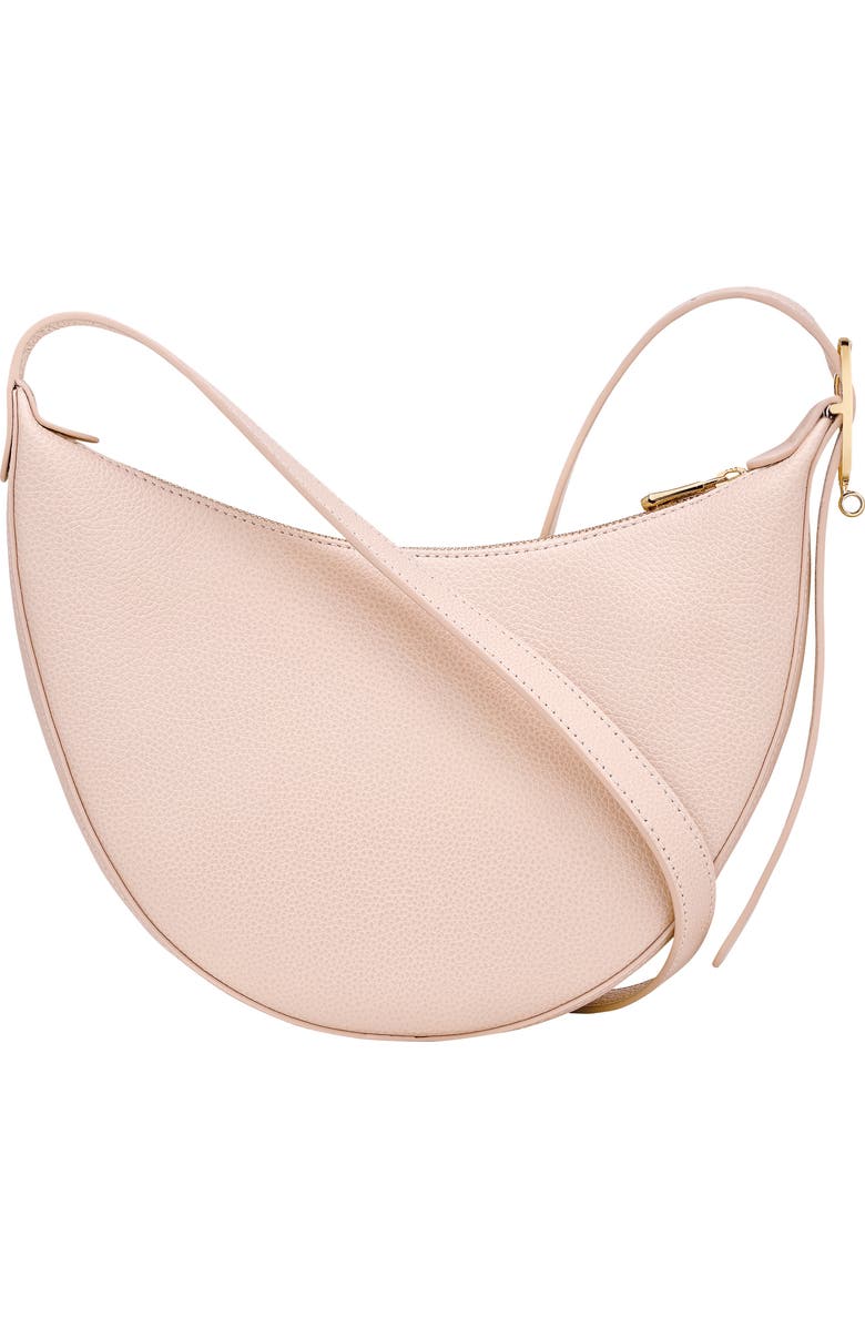 Longchamp Le Foulonne Small Leather Crossbody Bag, Alternate, color, Cream